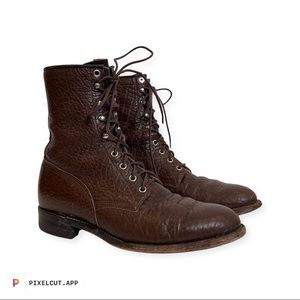 Genuine leather vintage boot